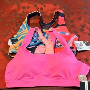DSG Pink and Multicolor Sports Bras - selling as a pair